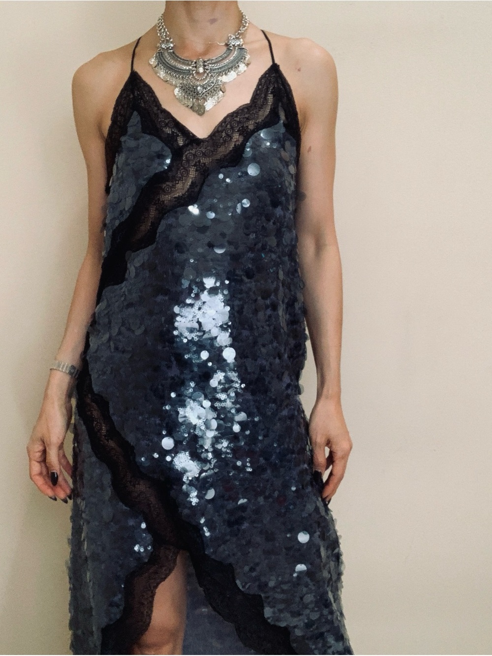 Brand New Zara sequins maxi dress size L - Picture 10 of 14